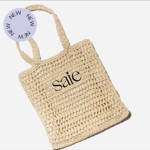 Saie raffia tote